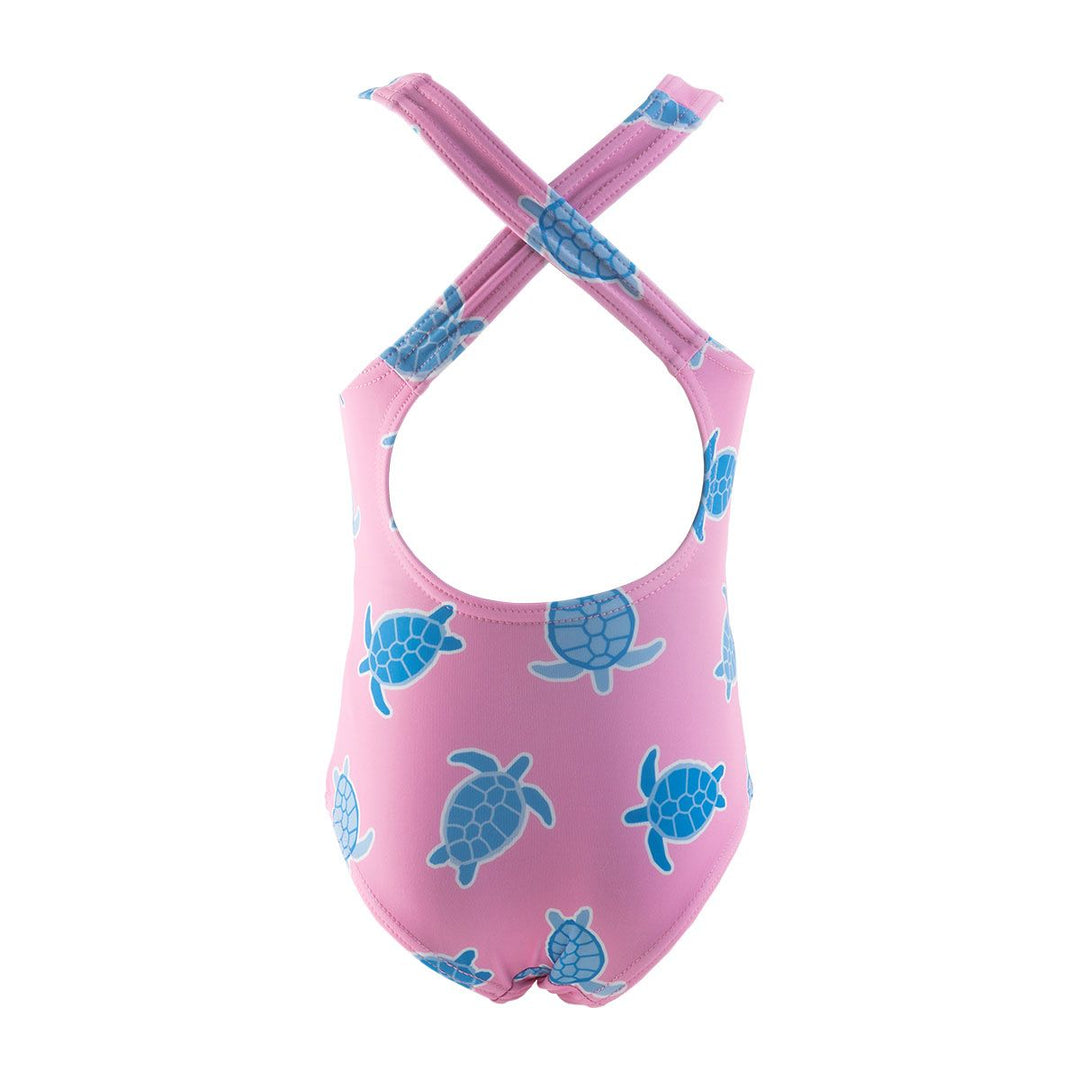 Girls Swimsuit Turtles Pink