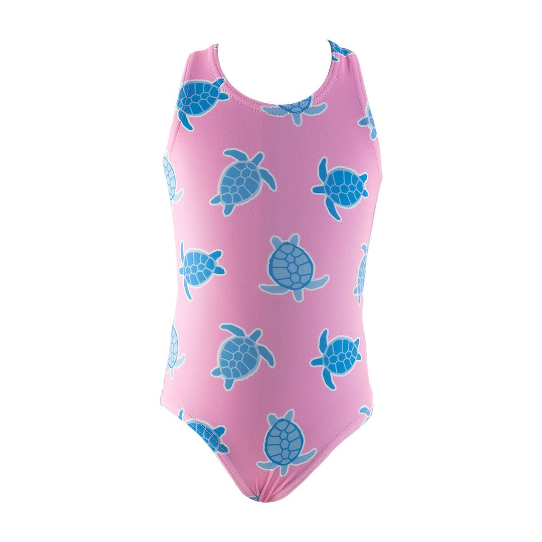 Girls Swimsuit Turtles Pink